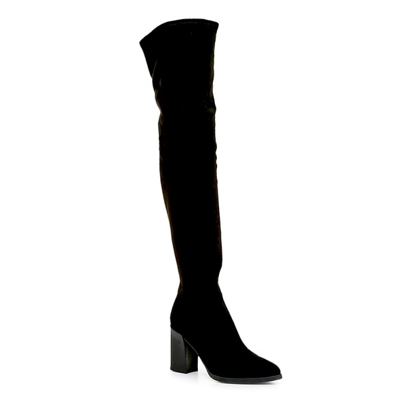 Marc Fisher Shoes - MARC FISHER BLACK HEELED OVER THE KNEE BOOT. SIZE 8.